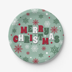 Merry Christmas Paper Plate