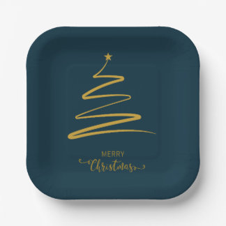 Merry Christmas Paper Plate