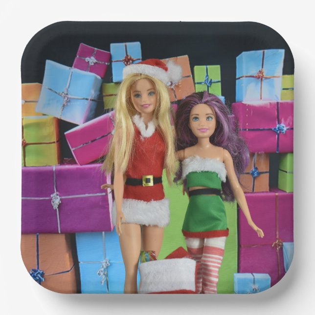 Merry Christmas. Paper Plate (Front)
