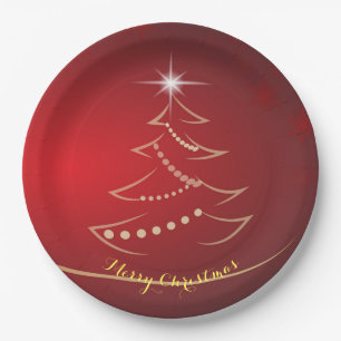 Merry Christmas Paper Plate
