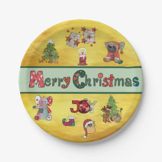 Merry Christmas Paper Plate