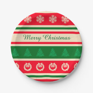 Merry Christmas Paper Plate
