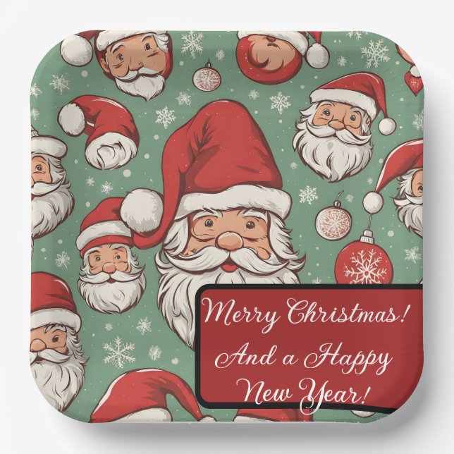 Merry Christmas! Paper Plates (Front)