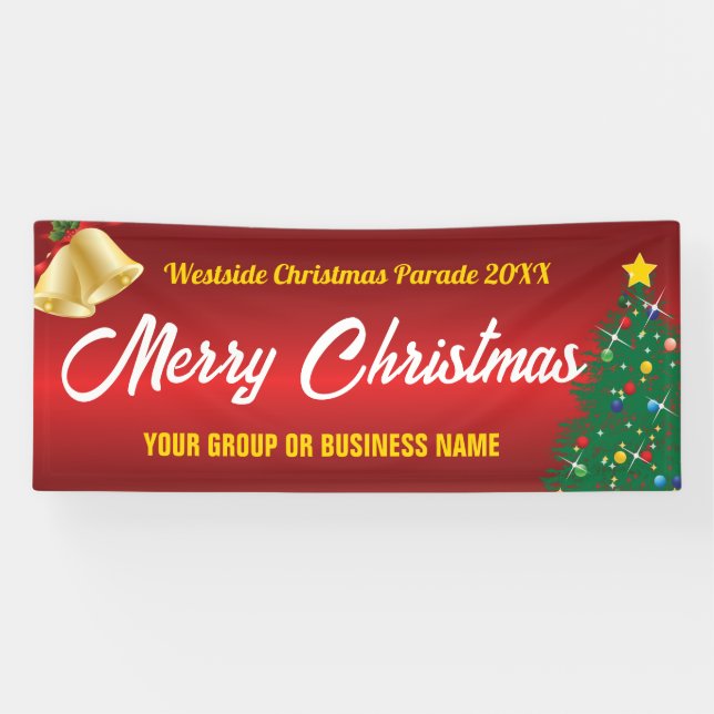 Merry Christmas parade or display Banner (Horizontal)