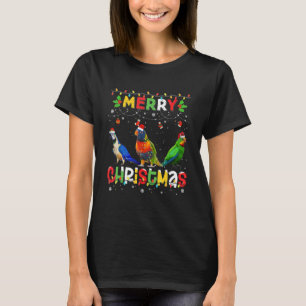 Merry Christmas Parrot Animals Squad Christmas Paj T-Shirt
