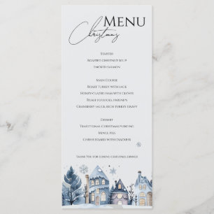 Merry Christmas party dinner Menu