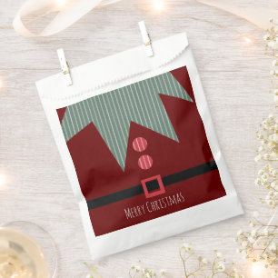 Merry Christmas Party Elf Suit   Favour Bags