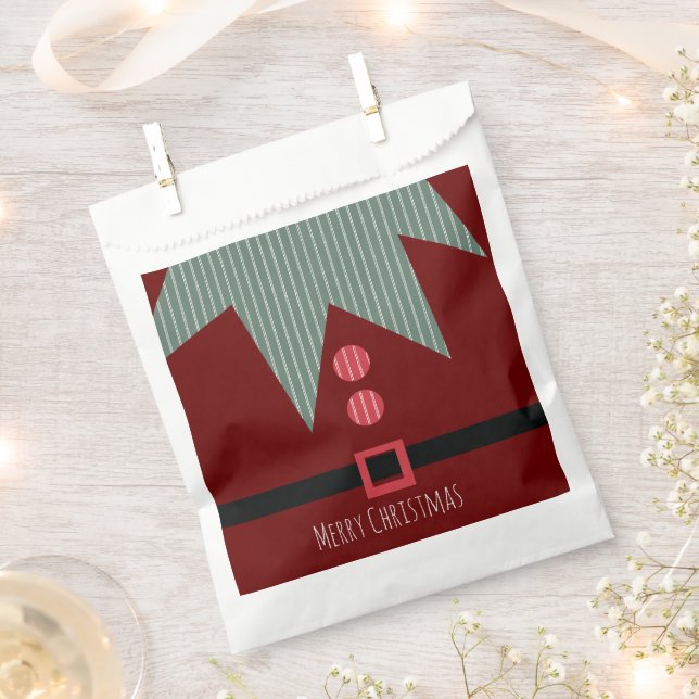 Merry Christmas Party Elf Suit   Favour Bags (Clipped)