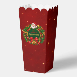 Merry Christmas Party Favour Boxes Editable