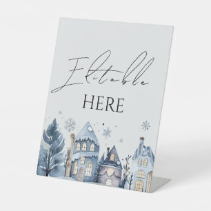 Merry Christmas party greeting Pedestal Sign