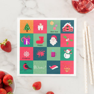 Merry Christmas Party Napkin