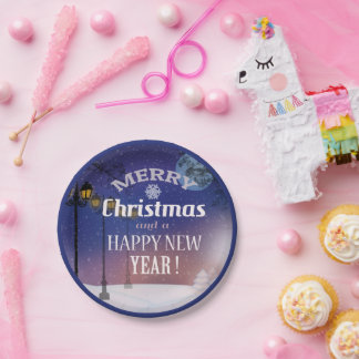 Merry Christmas Party Plate