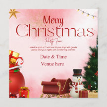 Merry Christmas Party Time Pink & Festive