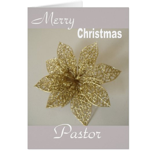 Merry Christmas Pastor Card