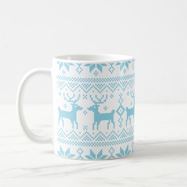 Merry Christmas pattern 1 Coffee Mug (Left)