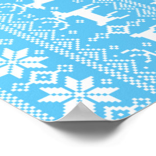 Merry Christmas pattern 1 Poster