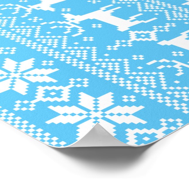 Merry Christmas pattern 1 Poster (Corner)