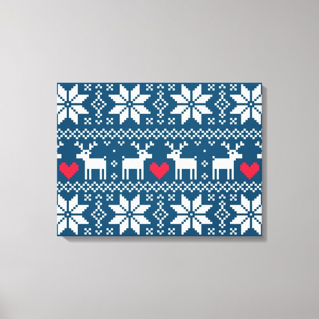 Merry Christmas pattern 2 Canvas Print (Front)