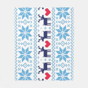 Merry Christmas pattern 2 Fleece Blanket