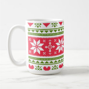 Merry Christmas pattern 3 Coffee Mug