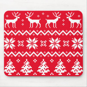 Merry Christmas pattern 4 Mouse Mat