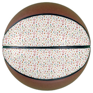Merry Christmas Pattern Basketball