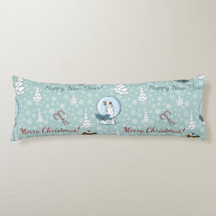 Merry christmas pattern body cushion