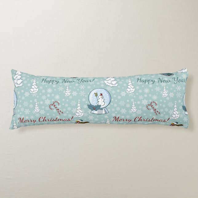 Merry christmas pattern body cushion (Front)