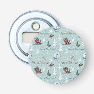 Merry christmas pattern bottle opener