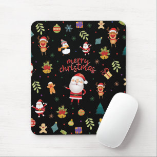 Merry Christmas Pattern Mouse Mat