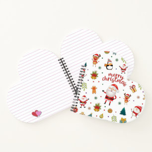 Merry Christmas Pattern Notebook