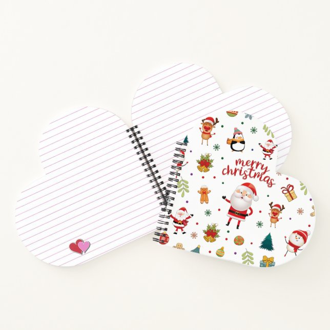 Merry Christmas Pattern Notebook (Inside)