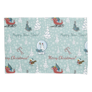 Merry christmas pattern pillowcase