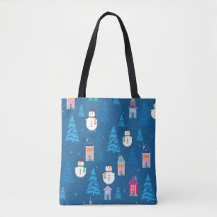 Merry Christmas Pattern Tote Bag