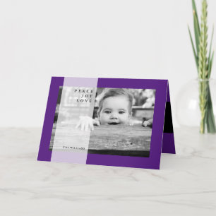 MERRY CHRISTMAS Peace Joy Love Holiday Card