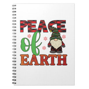 Merry Christmas Peace Of Earth Notebook