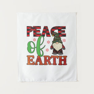 Merry Christmas Peace Of Earth Tapestry
