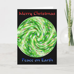 Merry Christmas Peace on Earth Holiday Card