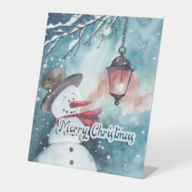 Merry Christmas   Pedestal Sign (Front)