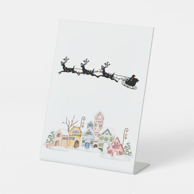 Merry Christmas Pedestal Sign (Front)