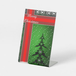 Merry Christmas Pedestal Sign