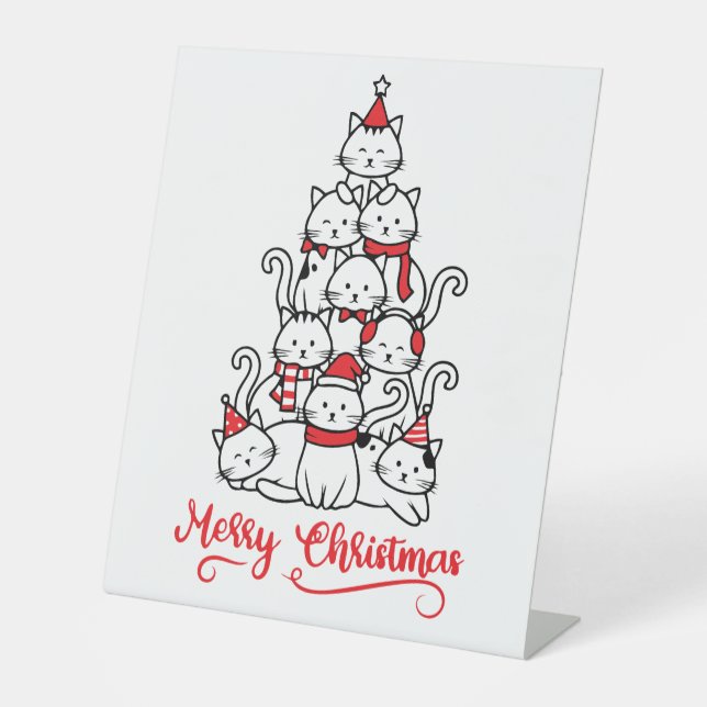Merry Christmas Pedestal Sign (Front)