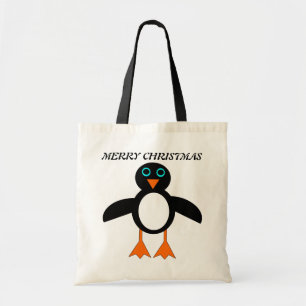 Merry Christmas Penguin Custom Gift Bag