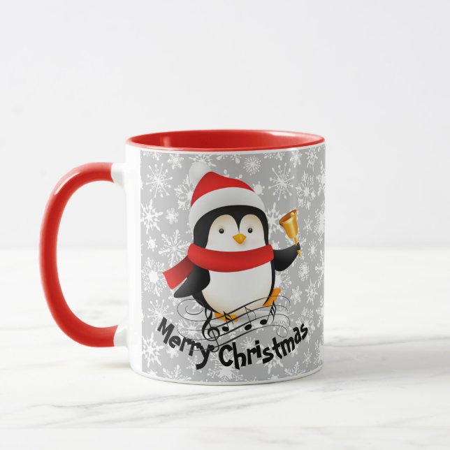 Merry Christmas penguin  Mug (Left)