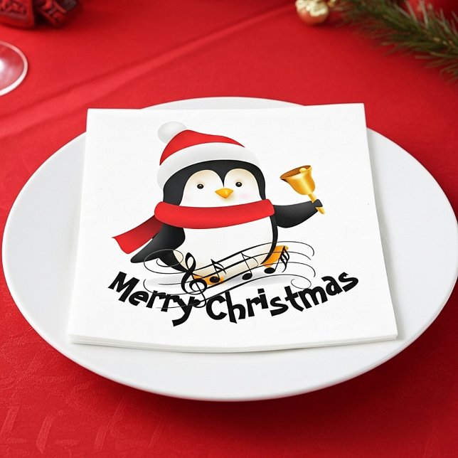 Merry Christmas penguin  Napkin (Creator Uploaded)