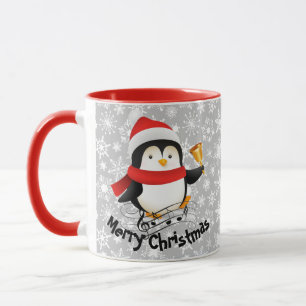 Merry Christmas penguin  personalised Mug