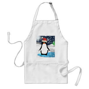 Merry Christmas Penguin ! Standard Apron