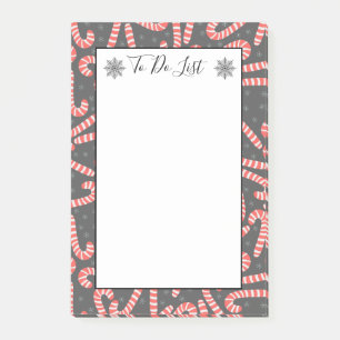 Merry Christmas Peppermint Candy Canes To Do List Post-it Notes