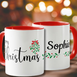 Merry Christmas personal name Mug