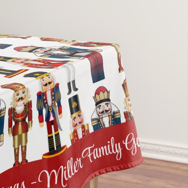  Merry Christmas Personalise Family Name or Text T Tablecloth (In Situ)